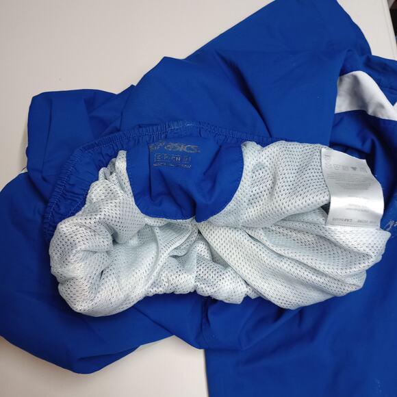 Asics Men Surge Warm Up Track Activewear Pants Blue - Picture 9 of 10